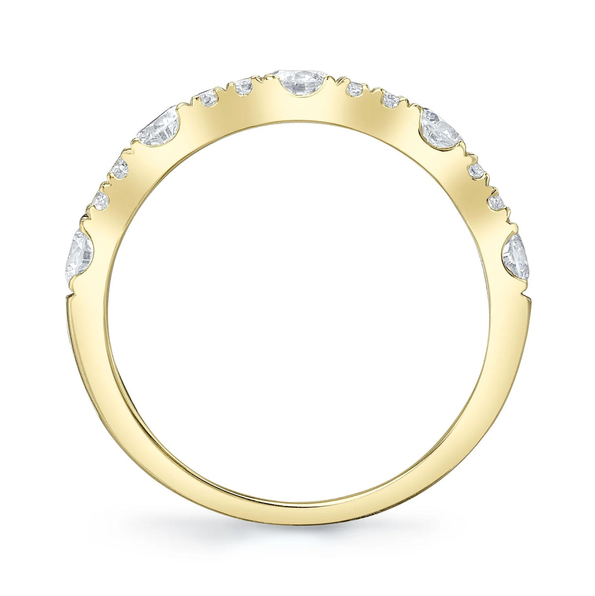 Kate 0.77CT Diamond Wave Band