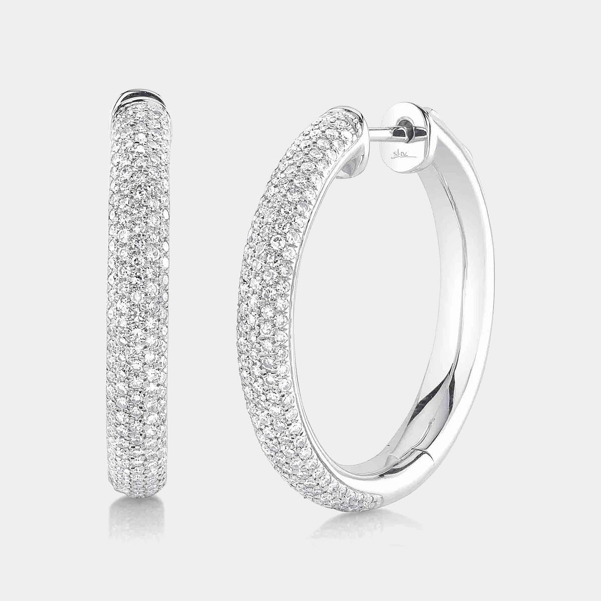 Kate 0.77CT Diamond Pavé Hoop Earrings