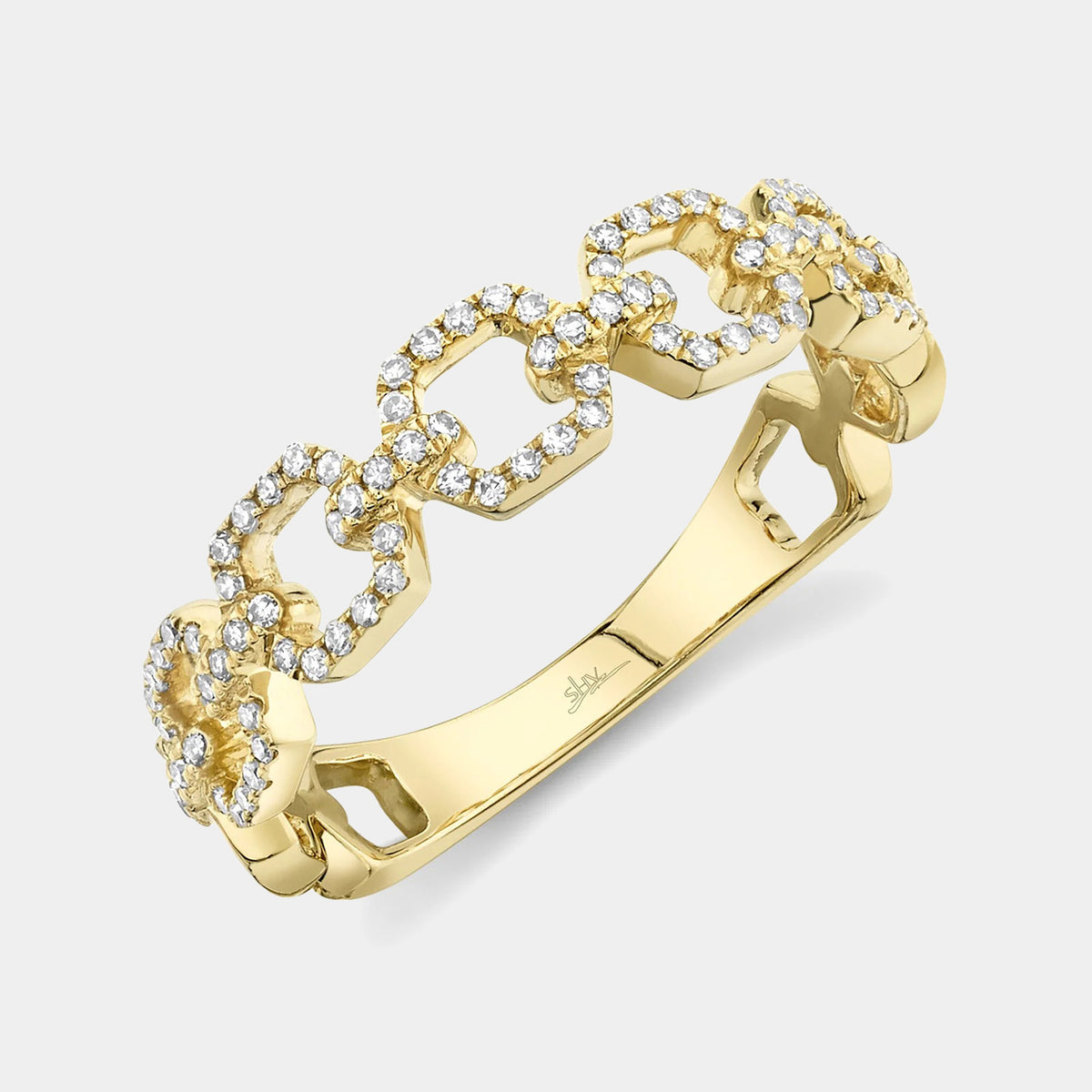 Kate 0.22CT Diamond Link Ring