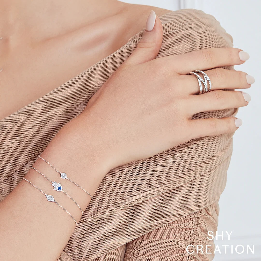Kate 0.05CT Diamond Pavé Circle Bracelet
