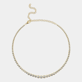 Bailey 5.70CT Diamond Bezel Tennis Necklace
