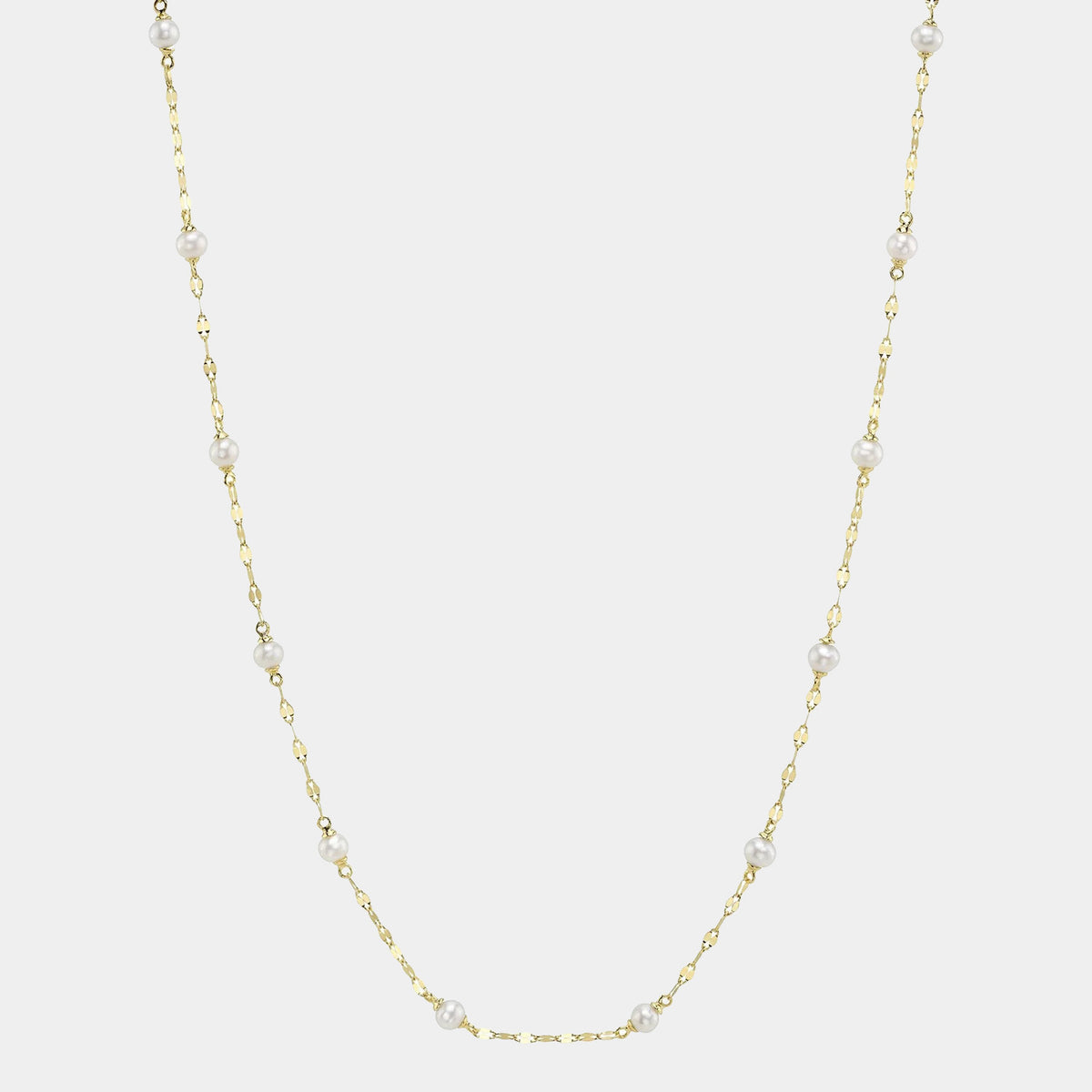 Cultured Pearl Sparkle Chain Necklace