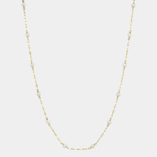 Cultured Pearl Sparkle Chain Necklace