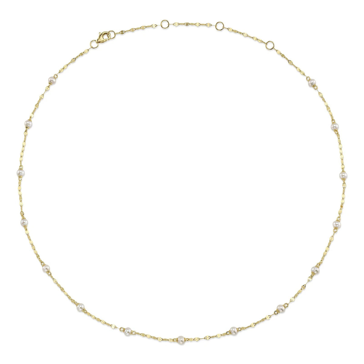 Cultured Pearl Sparkle Chain Necklace