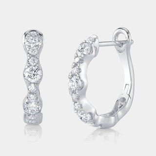 Kate 1.00CT Diamond Hoop Earrings
