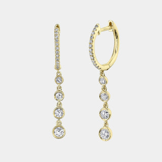 Bailey 0.45CT Diamond Bezel Drop Earrings