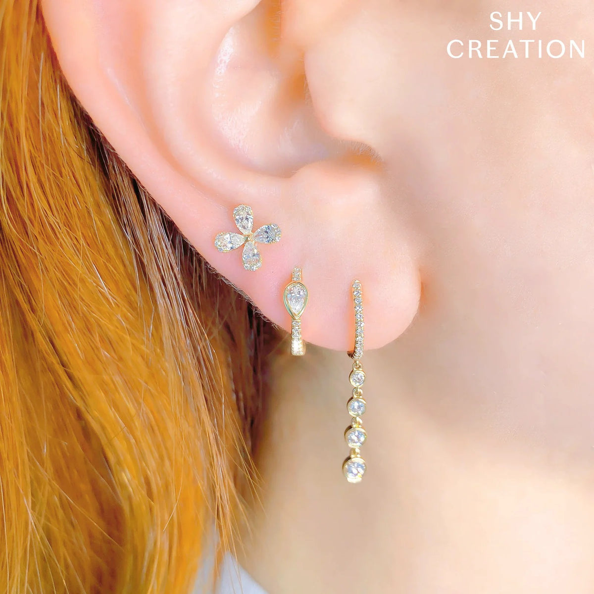 Bailey 0.45CT Diamond Bezel Drop Earrings