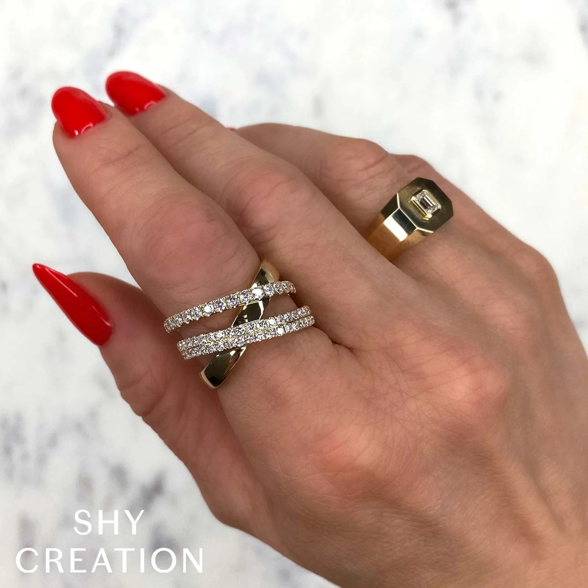 Kate 1.01CT Diamond Bridge Ring