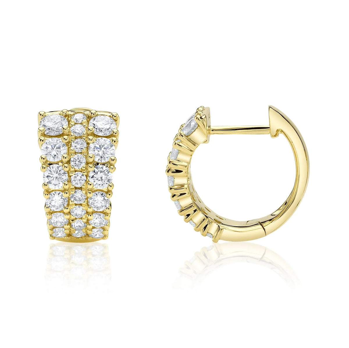 Kate 1.13CT Diamond Huggie Earrings