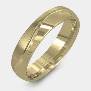 Modern Wedding Ring 18k Yellow Gold - LG148