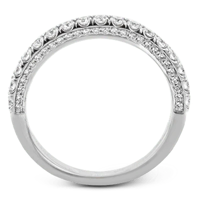 Pavé Diamond Wedding Ring Platinum - LR2595-B