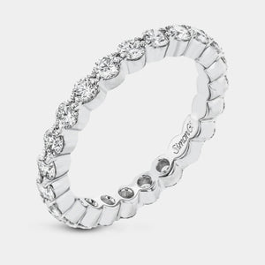 Diamond Eternity Wedding Ring 18k White Gold - MR1907-ET