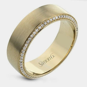 Diamond Accent Wedding Ring 14k Yellow Gold - MR2273