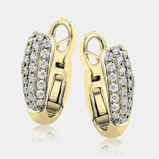 0.38CT Diamond Hoop Earrings
