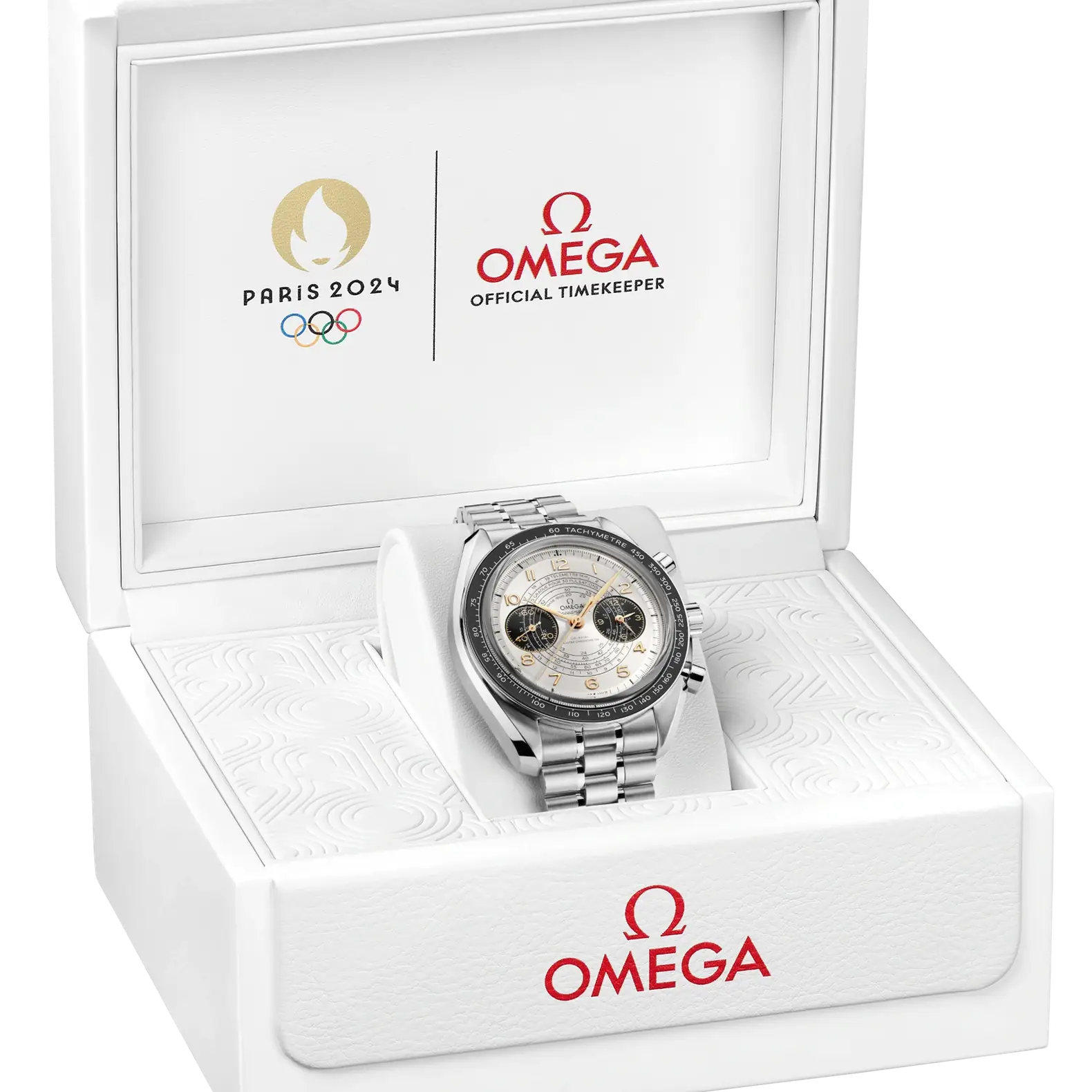 Speedmaster Chronoscope Paris 2024 - Silver Dial with Gold Accents