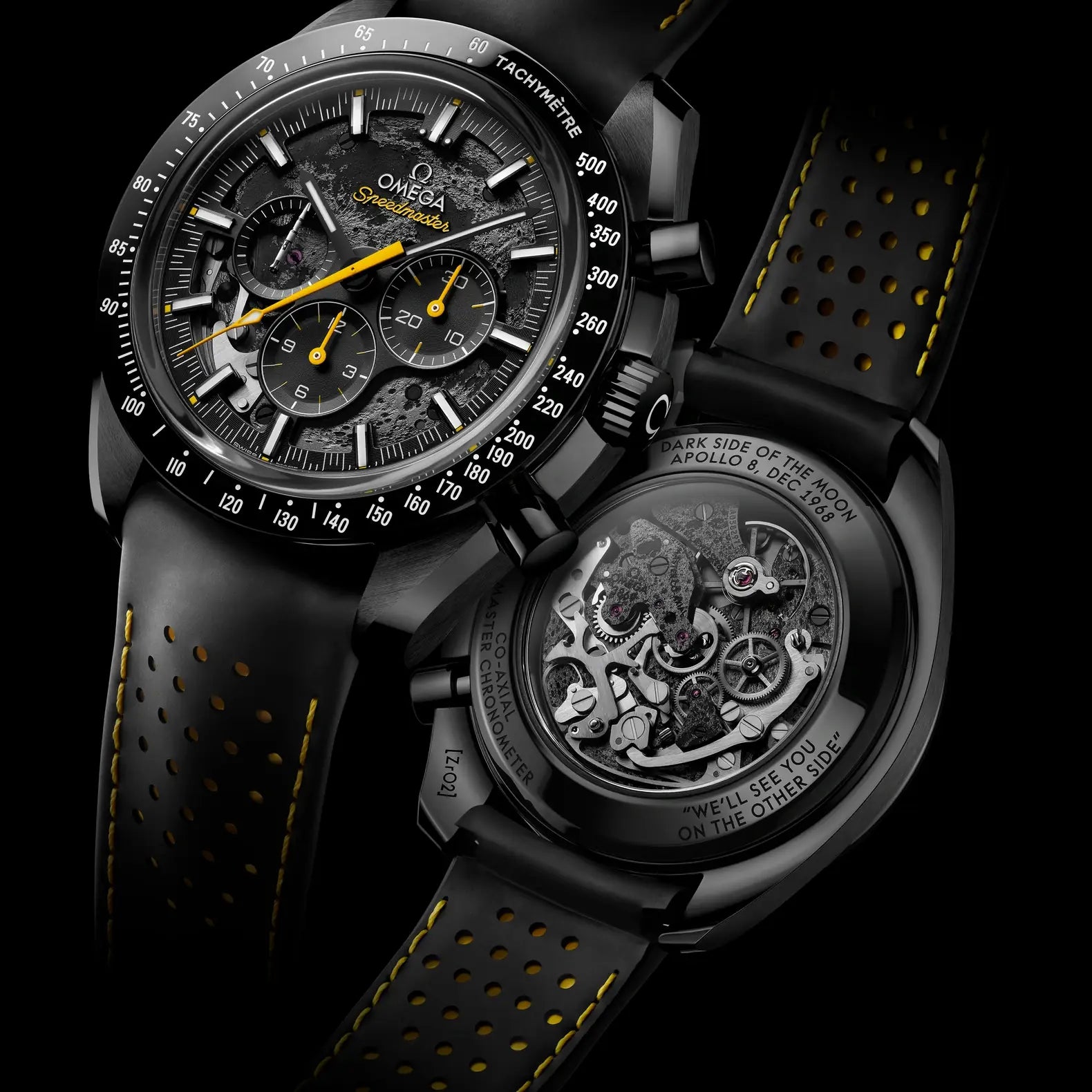 Speedmaster Dark Side of the Moon 44.25mm - Skeleton Dial on Strap