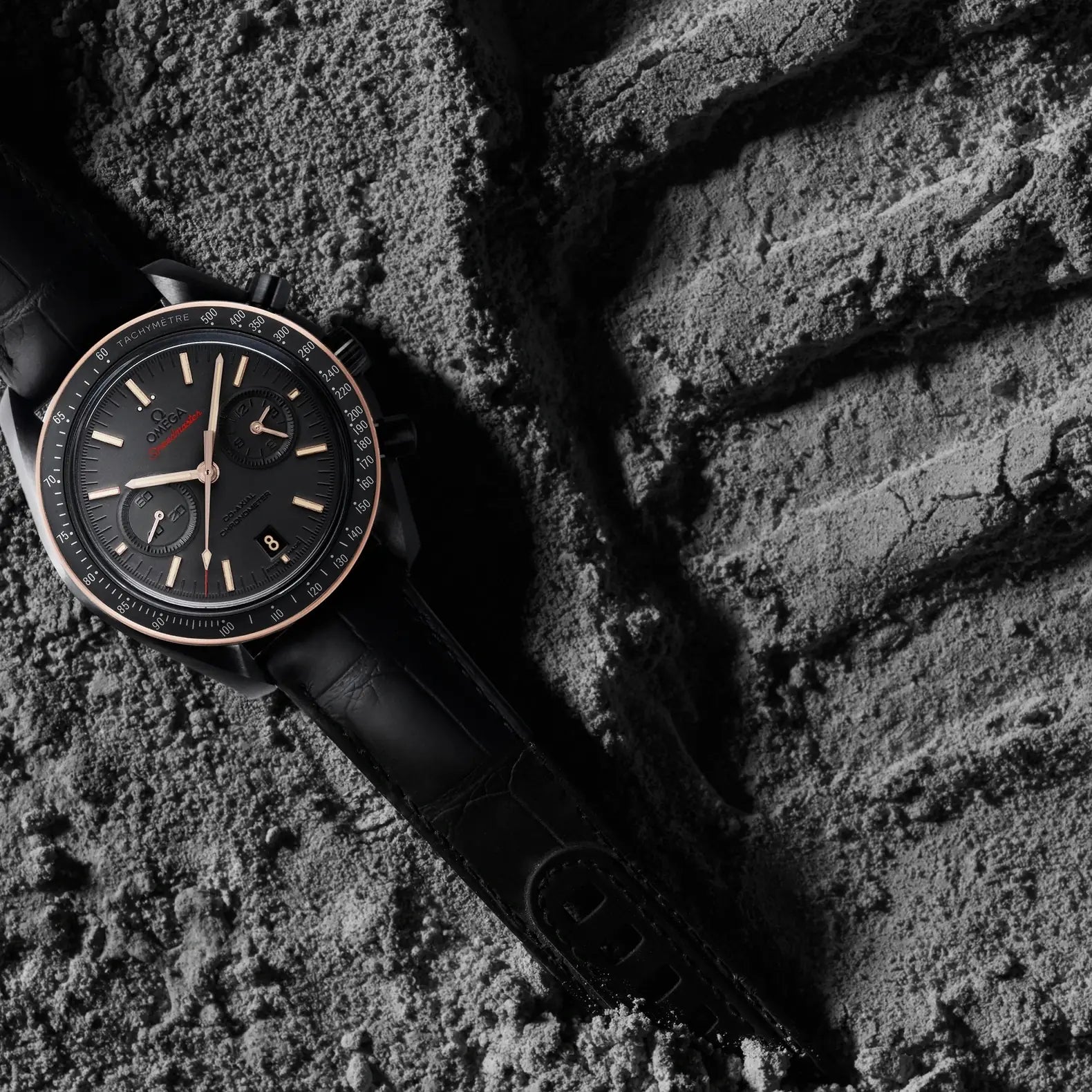 Speedmaster Dark Side of the Moon Ceramic - Dark Grey Dial on Strap