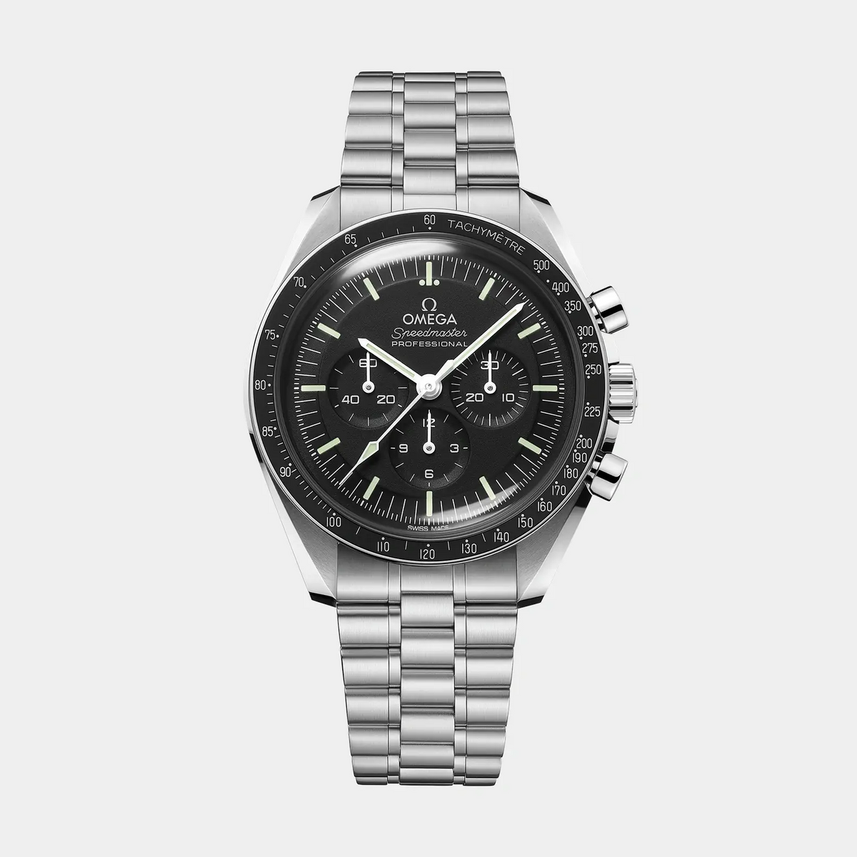 OMEGA Speedmaster ブラックダイヤル OMEGA | Speedmaster Moonwatch Hesalite - Black Dial on Bracelet