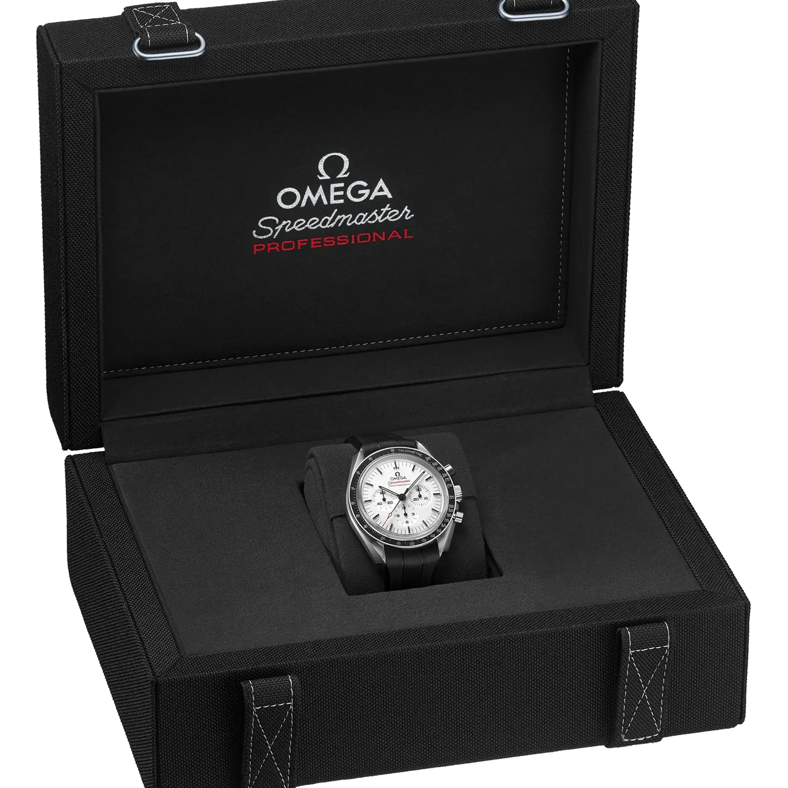 Speedmaster Moonwatch Professional 42mm - White Dial on Rubber Strap