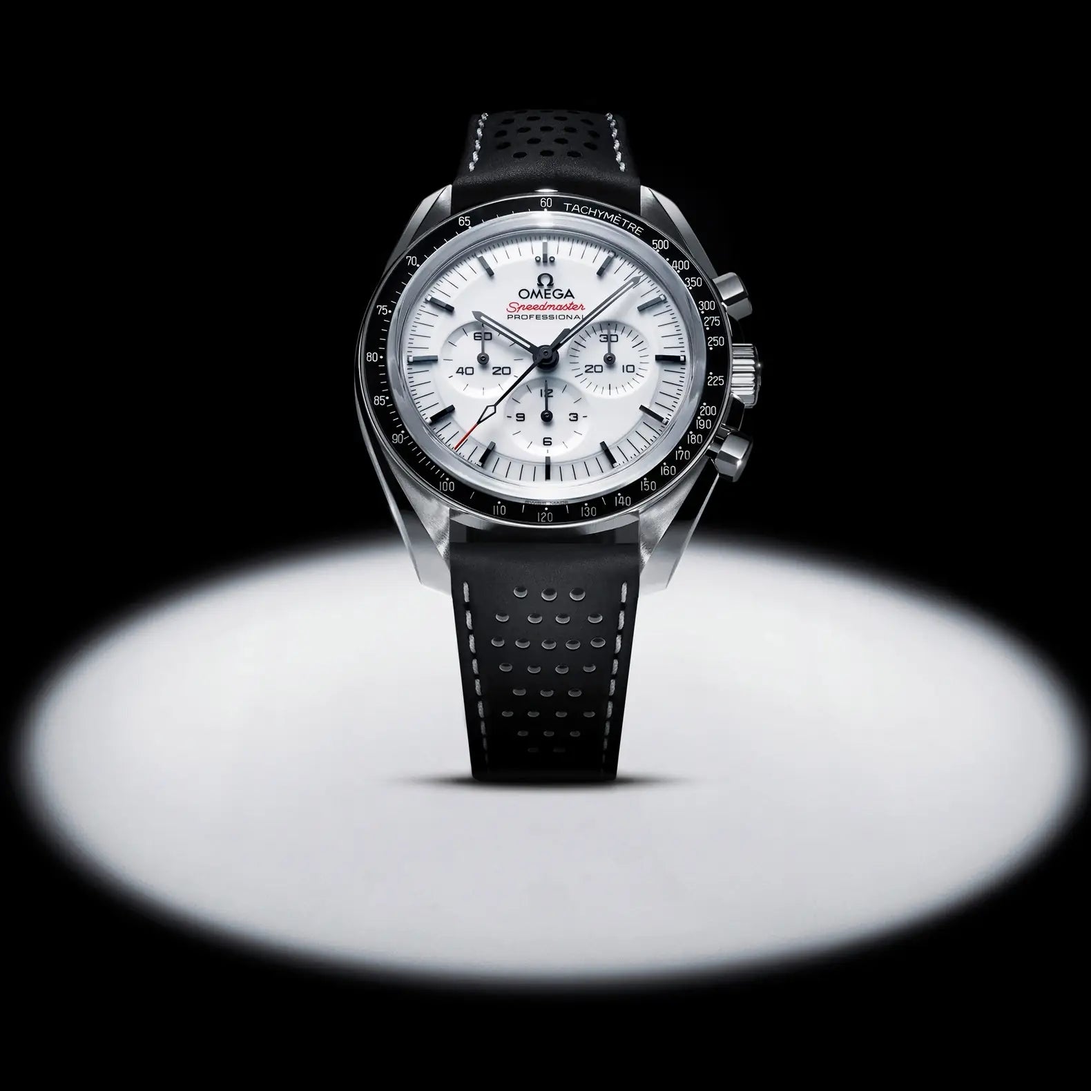 Speedmaster Moonwatch Professional 42mm - White Dial on Leather Strap