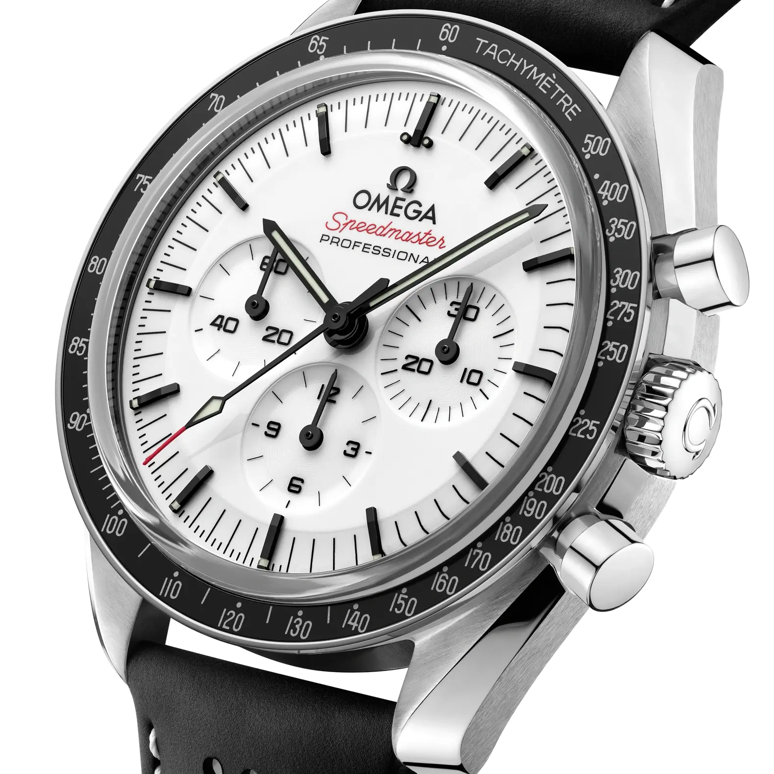 Speedmaster Moonwatch Professional 42mm - White Dial on Leather Strap