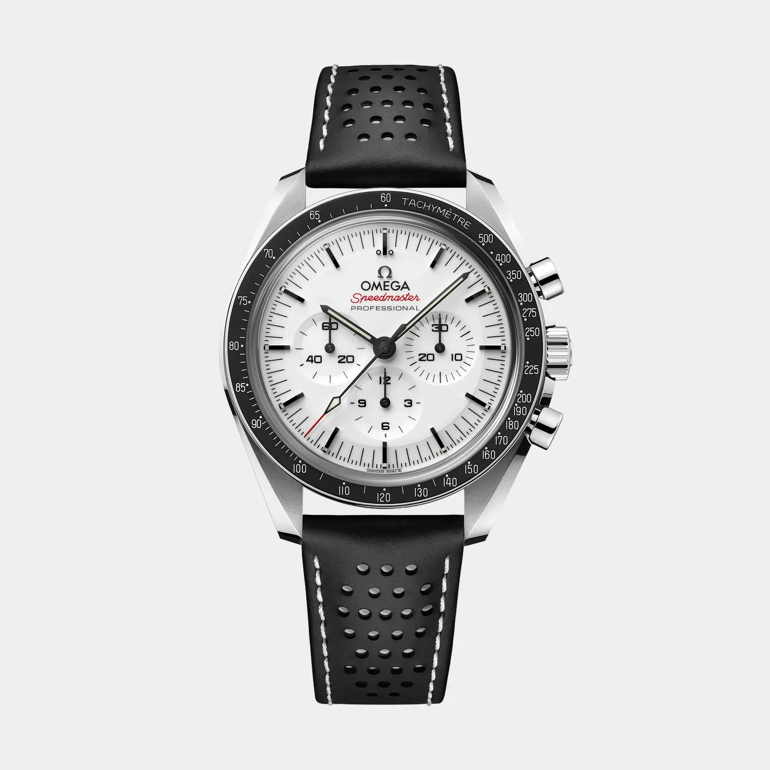 Speedmaster Moonwatch Professional 42mm - White Dial on Leather Strap