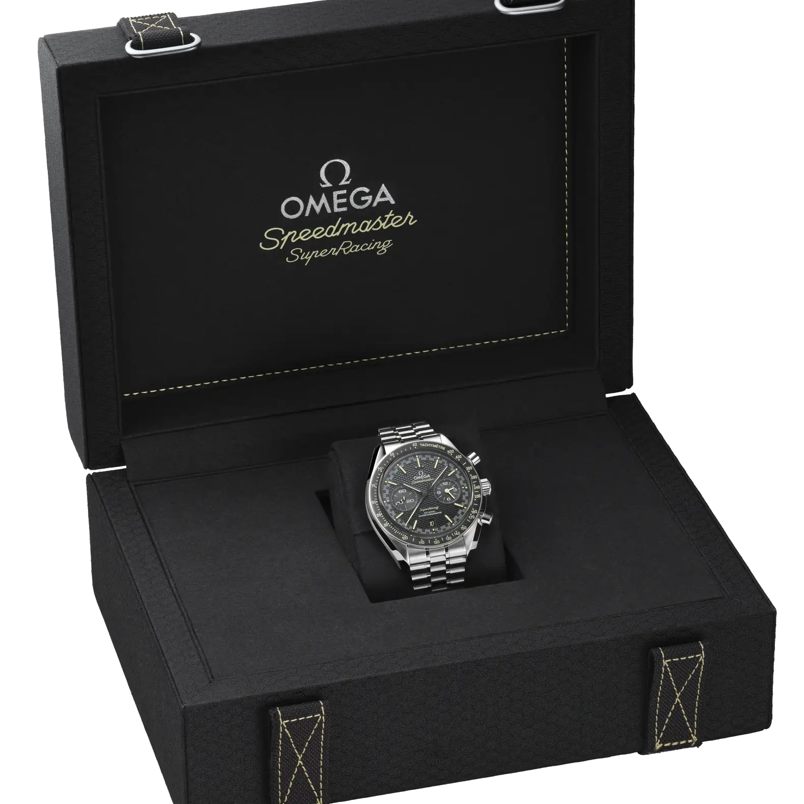 Speedmaster Super Racing 44.25mm - Black Honeycomb Dial