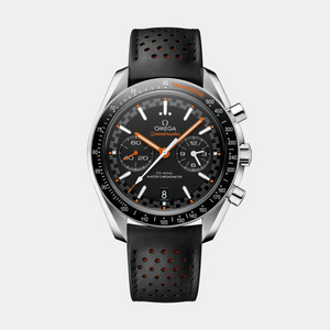 Speedmaster Racing 44.25mm - Black and Orange Dial on Strap