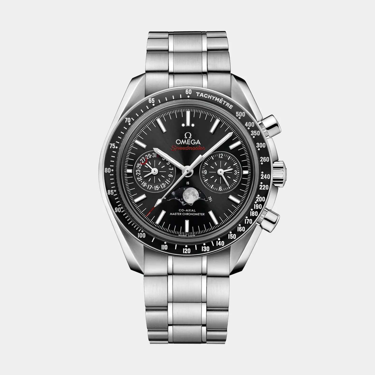 Speedmaster Moonphase 44.25 mm - Black Dial on Bracelet