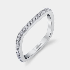 Pavé Diamond Wedding Ring 18k White Gold