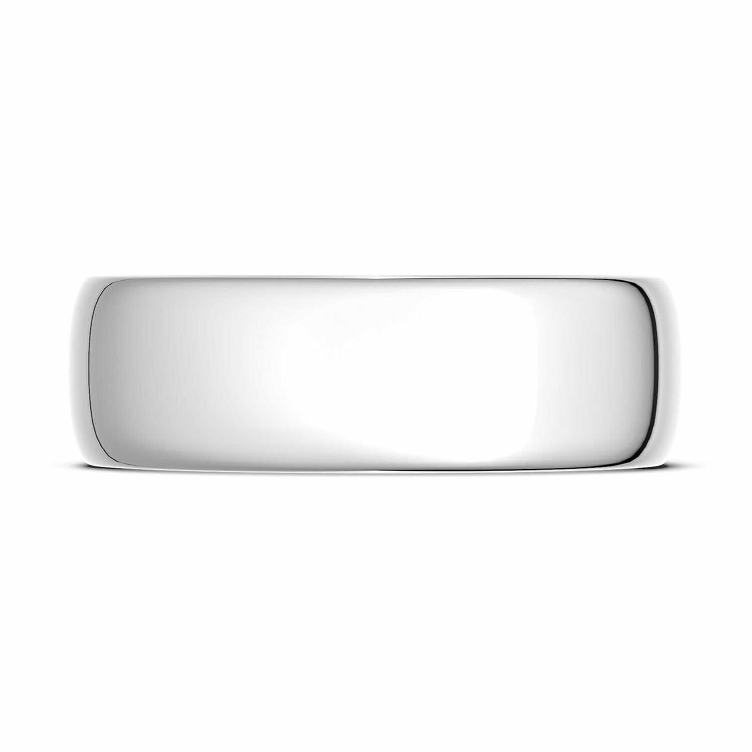 Classic Polished Wedding Ring 18K White Gold - 138-7
