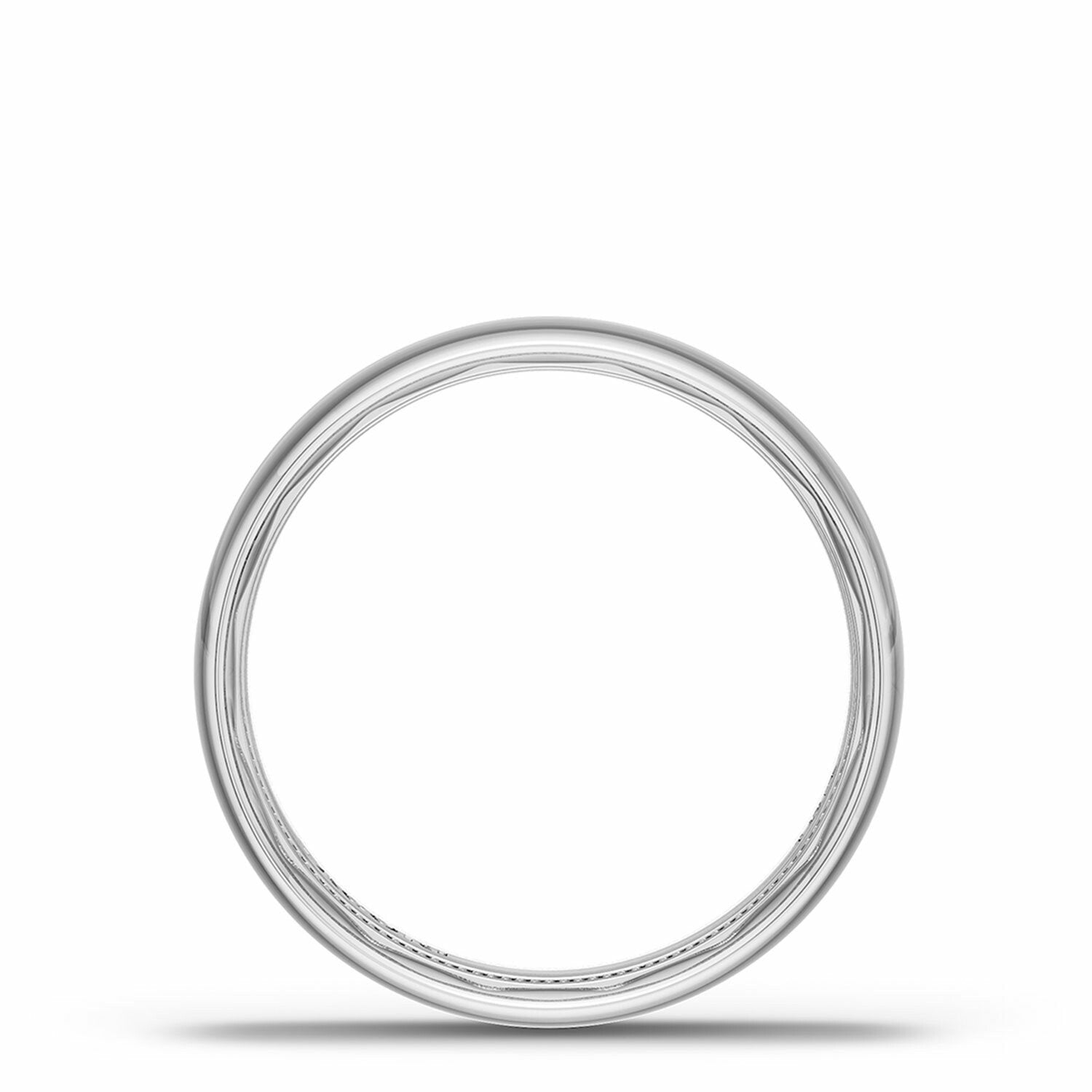 Classic Polished Wedding Ring 18K White Gold - 138-7