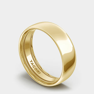Classic Polished Wedding Ring 18K Yellow Gold - 138-7