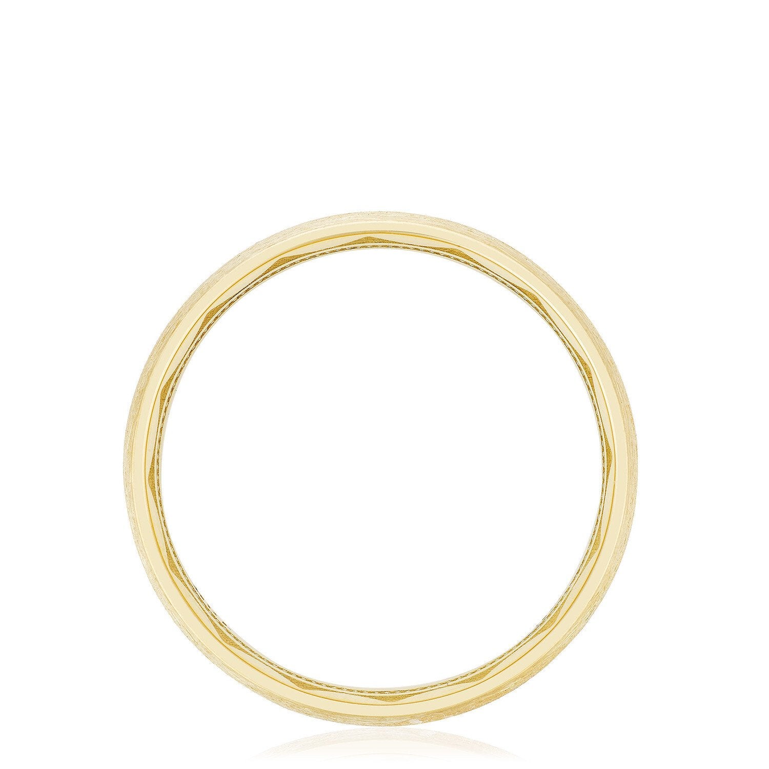 Classic Brush Finish Wedding Ring 18k Yellow Gold -142-6