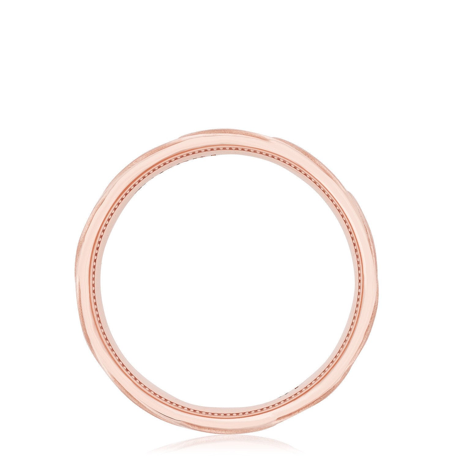 Geometric Crescent Wedding Ring 18k Rose Gold - 146-7