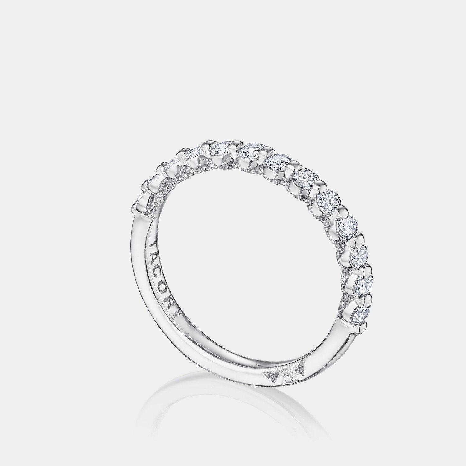 Round Diamond Wedding Ring Platinum - 2666B12