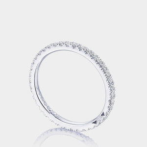 Pavé Diamond Eternity Wedding Ring Platinum - 2670