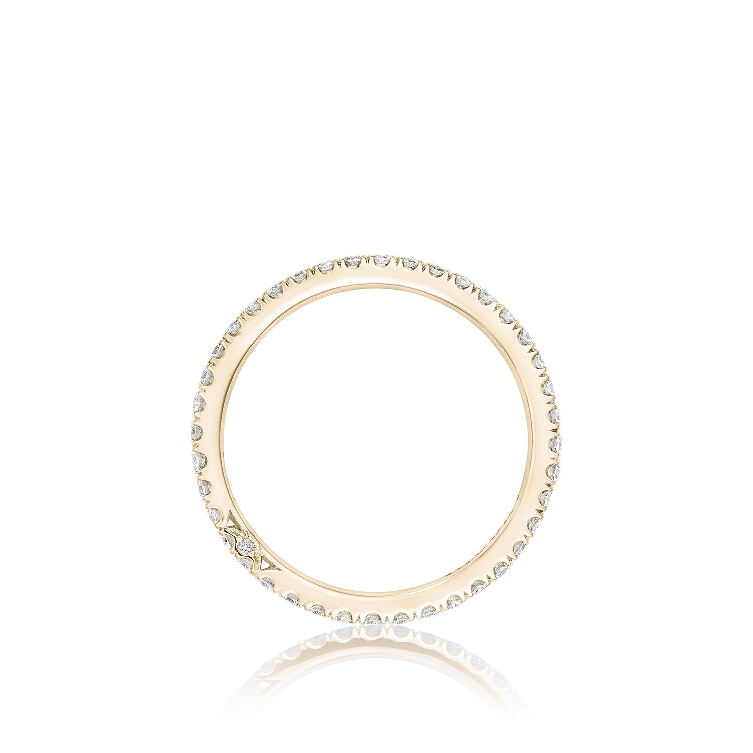 Pavé Diamond Eternity Wedding Ring 18K Rose Gold - 2670