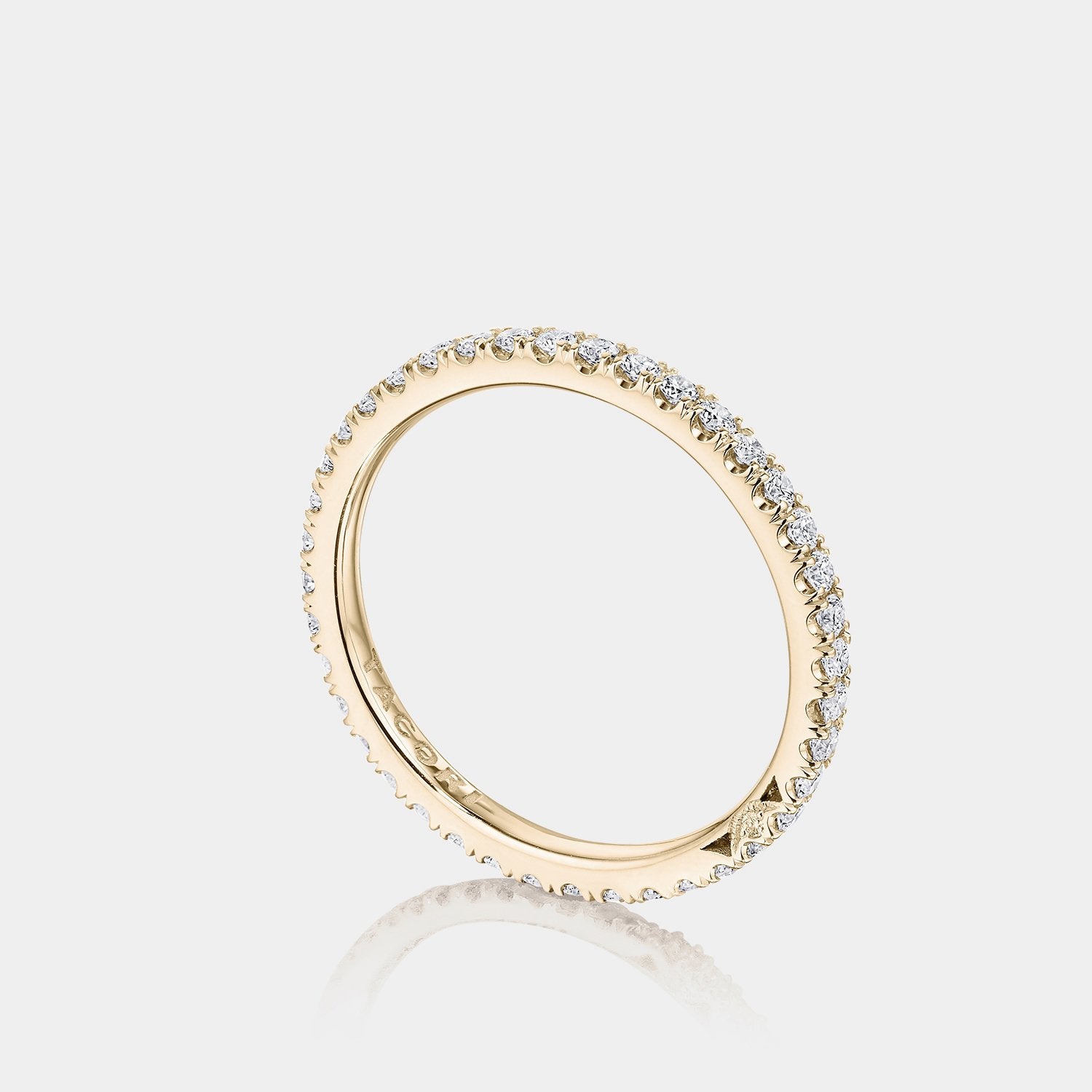 Pavé Diamond Eternity Wedding Ring 18K Rose Gold - 2670