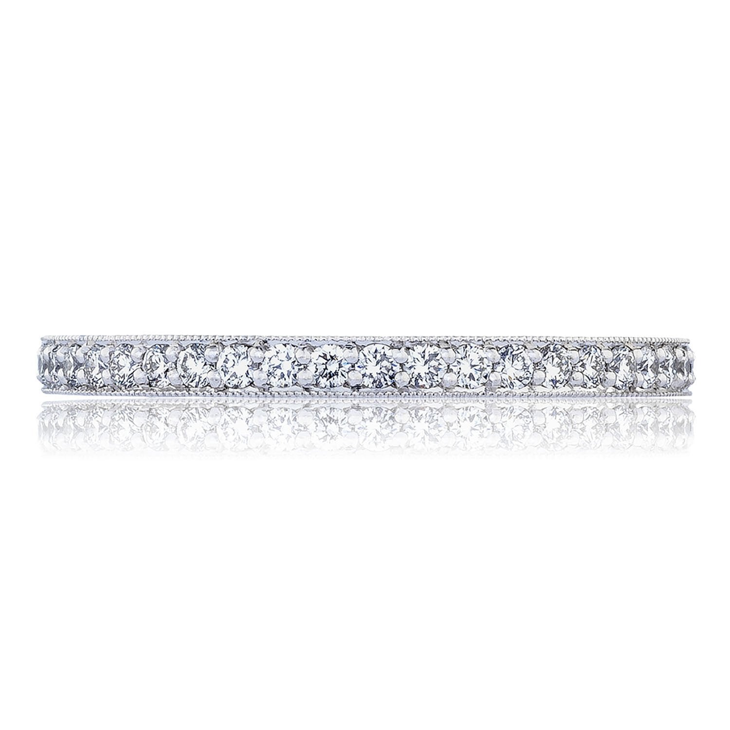 Pavé Diamond Wedding Ring Platinum - HT2627B34