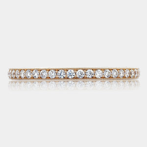 Pavé Diamond Wedding Ring 18K Rose Gold - HT2627B34