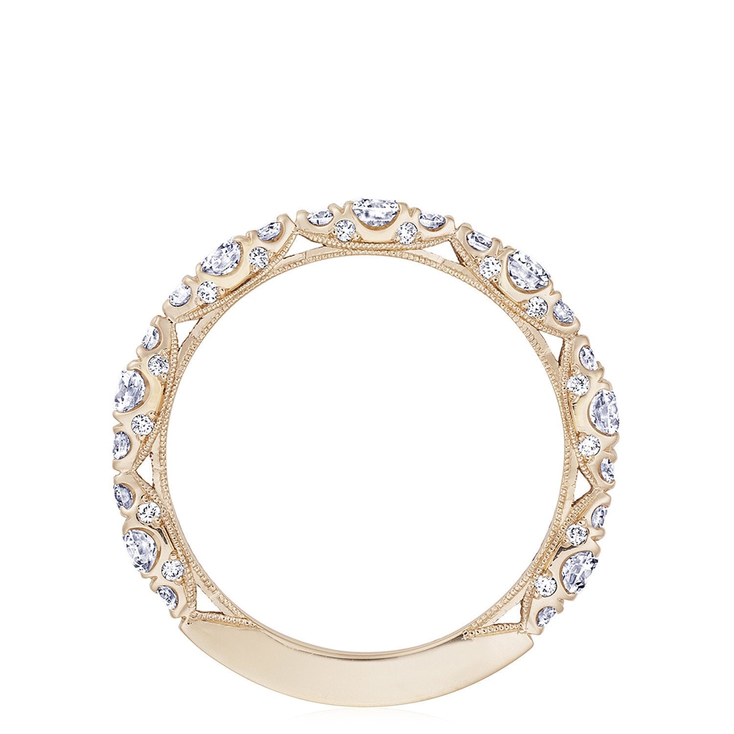 Marquise Shape Wedding Ring 18k Rose Gold - HT2653B34