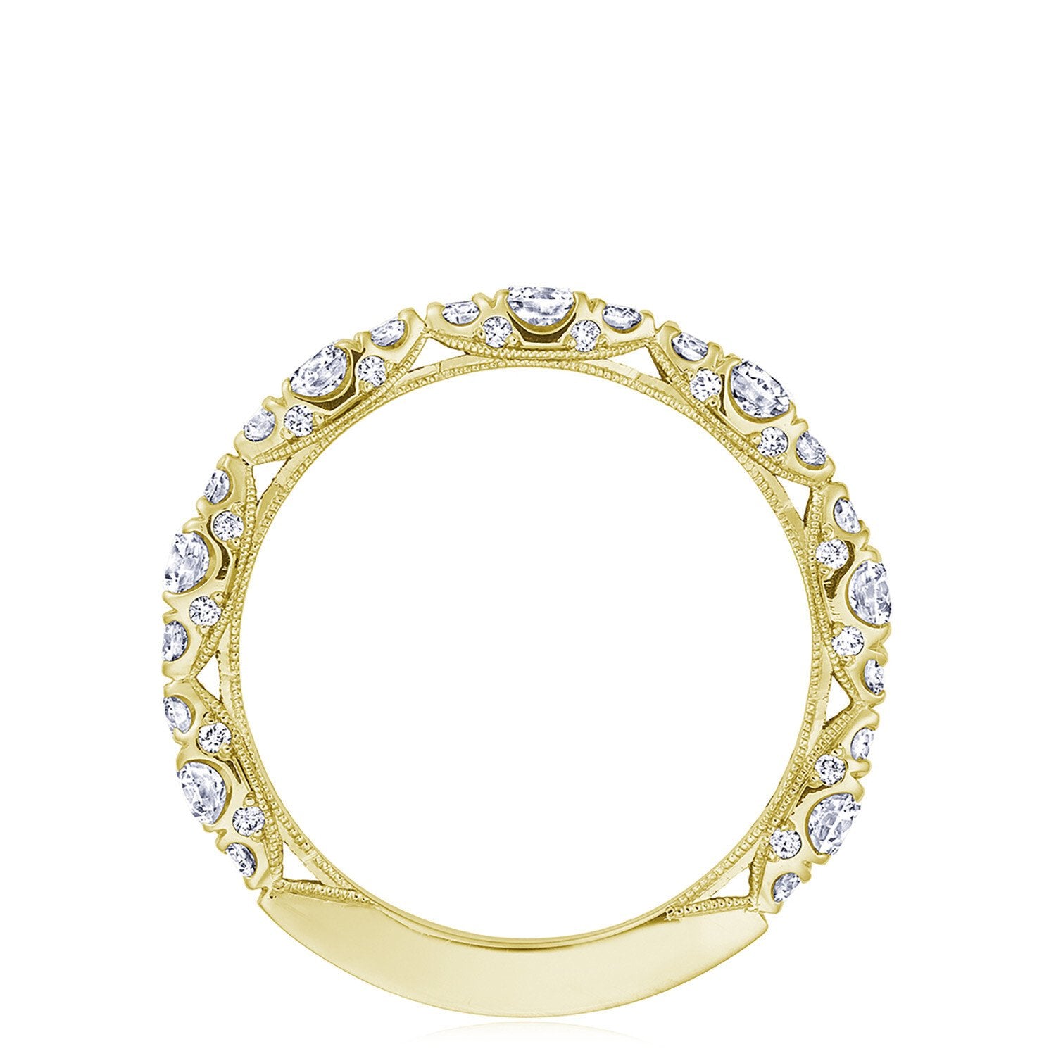 Marquise Shape Wedding Ring 18k Yellow Gold - HT2653B34