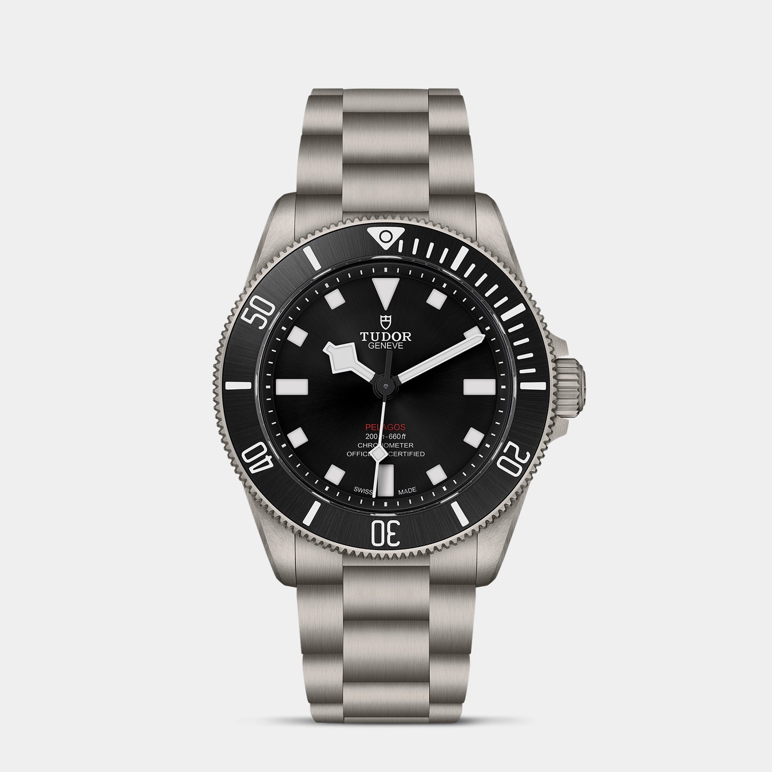 Pelagos 39mm - Black Dial on 3-Link Bracelet