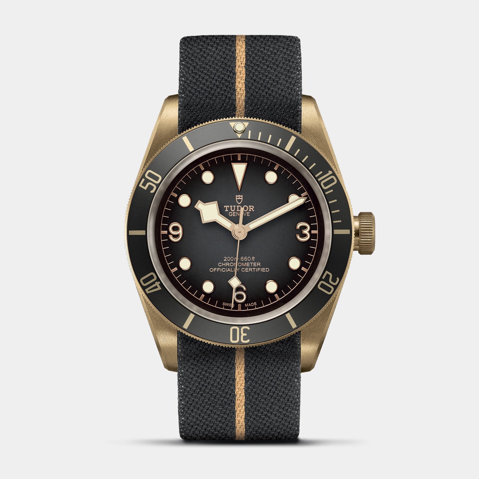 Black Bay Bronze 43mm - Grey Dial on Fabric Strap
