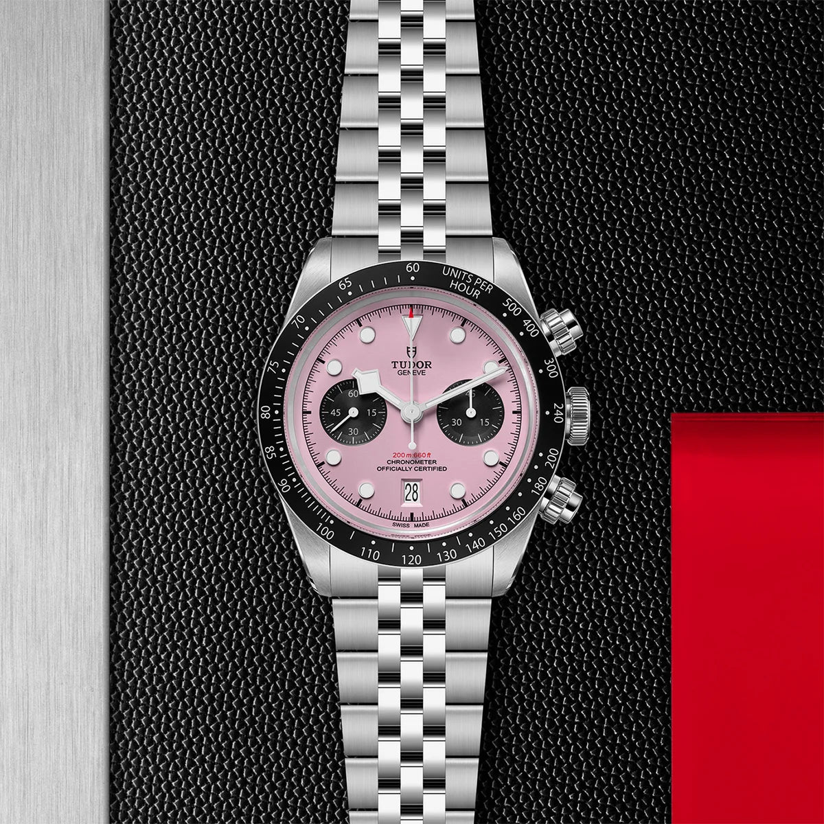 Black Bay Chrono 41mm - Pink Dial on 5-Link Bracelet