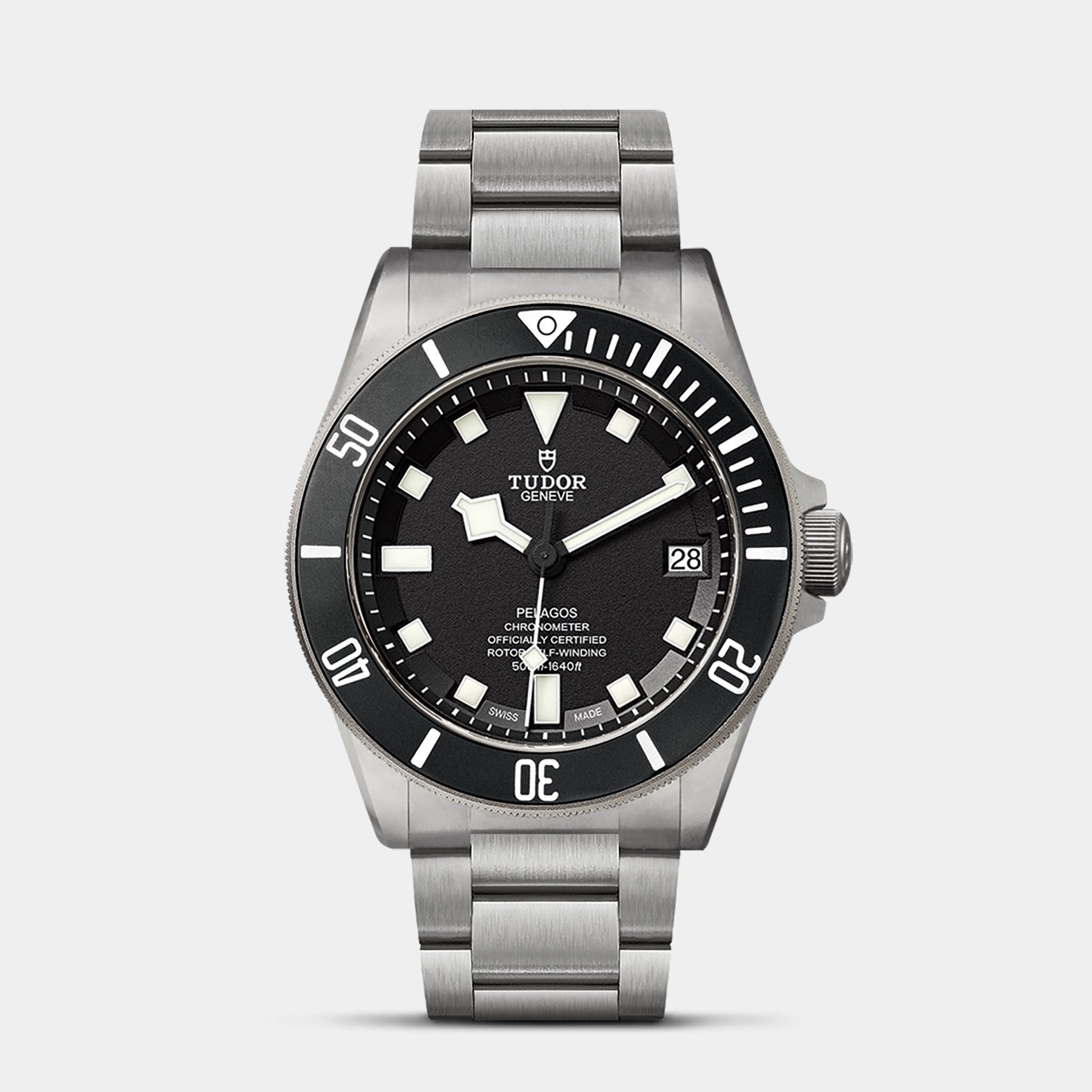 Pelagos 42mm - Black Dial on 3-Link Bracelet