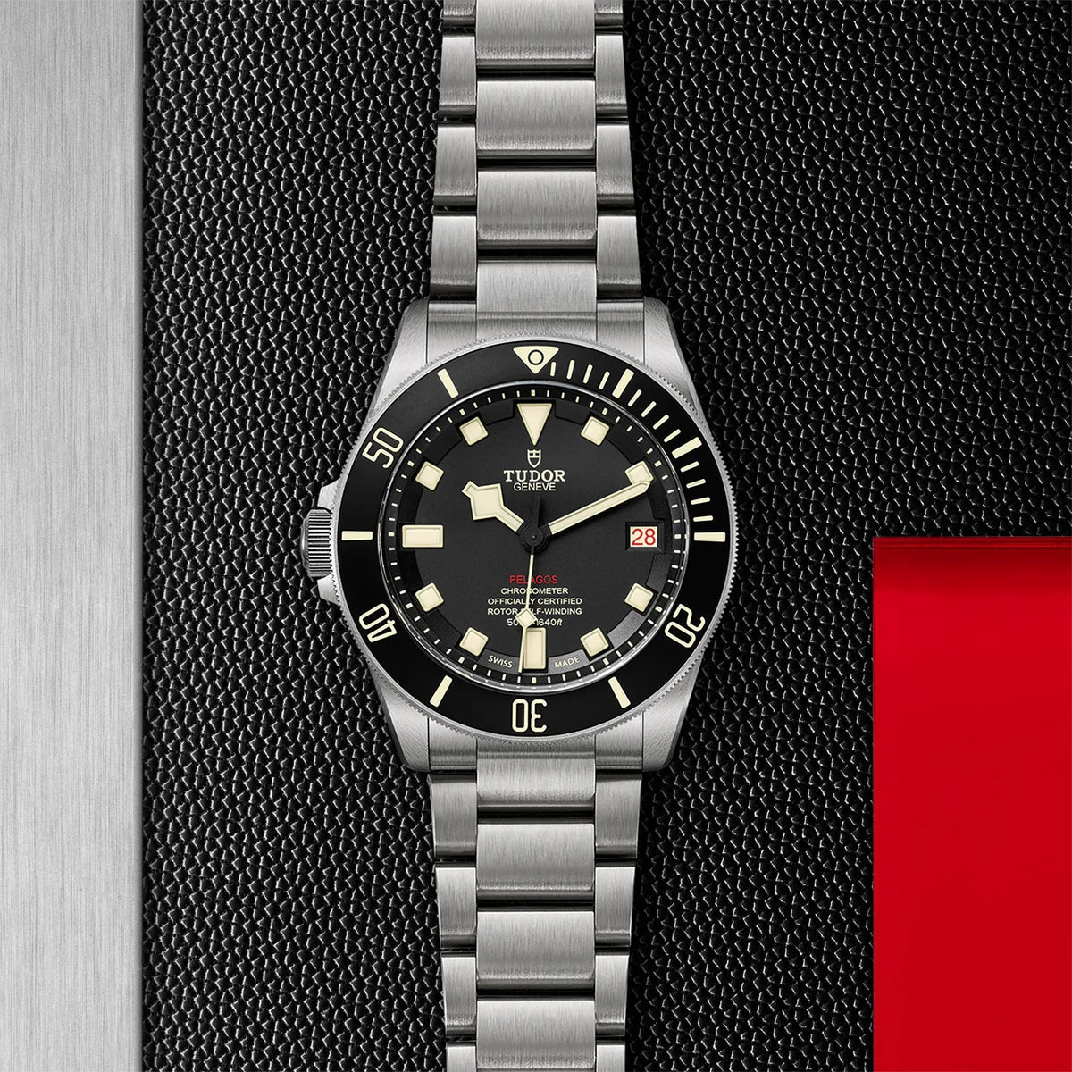Pelagos LHD 42mm - Black Dial on 3-Link Bracelet