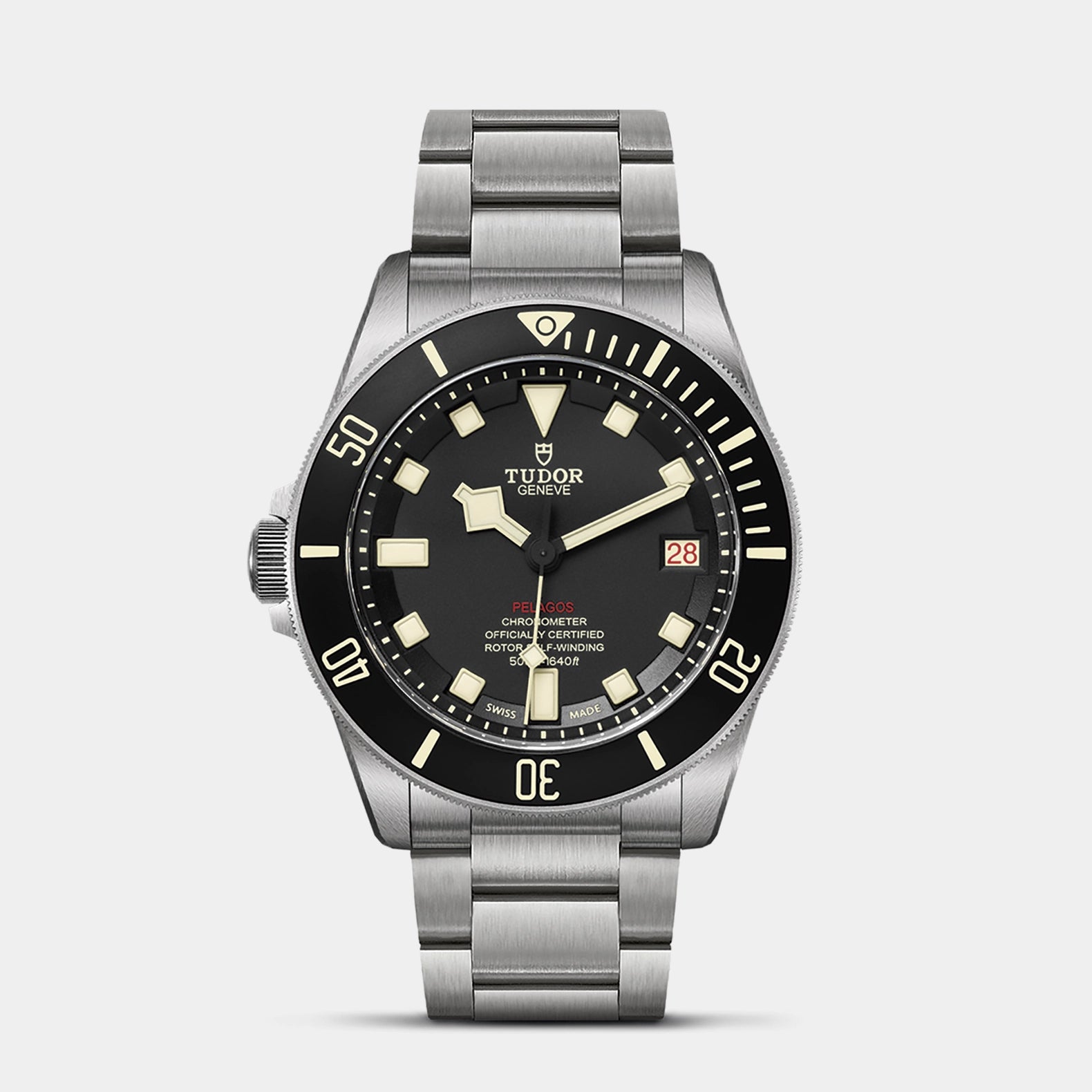Pelagos LHD 42mm - Black Dial on 3-Link Bracelet