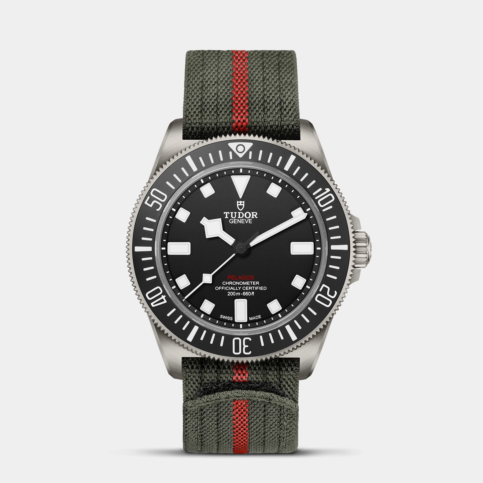 Pelagos FXD 42mm - Black Dial on Fabric Strap